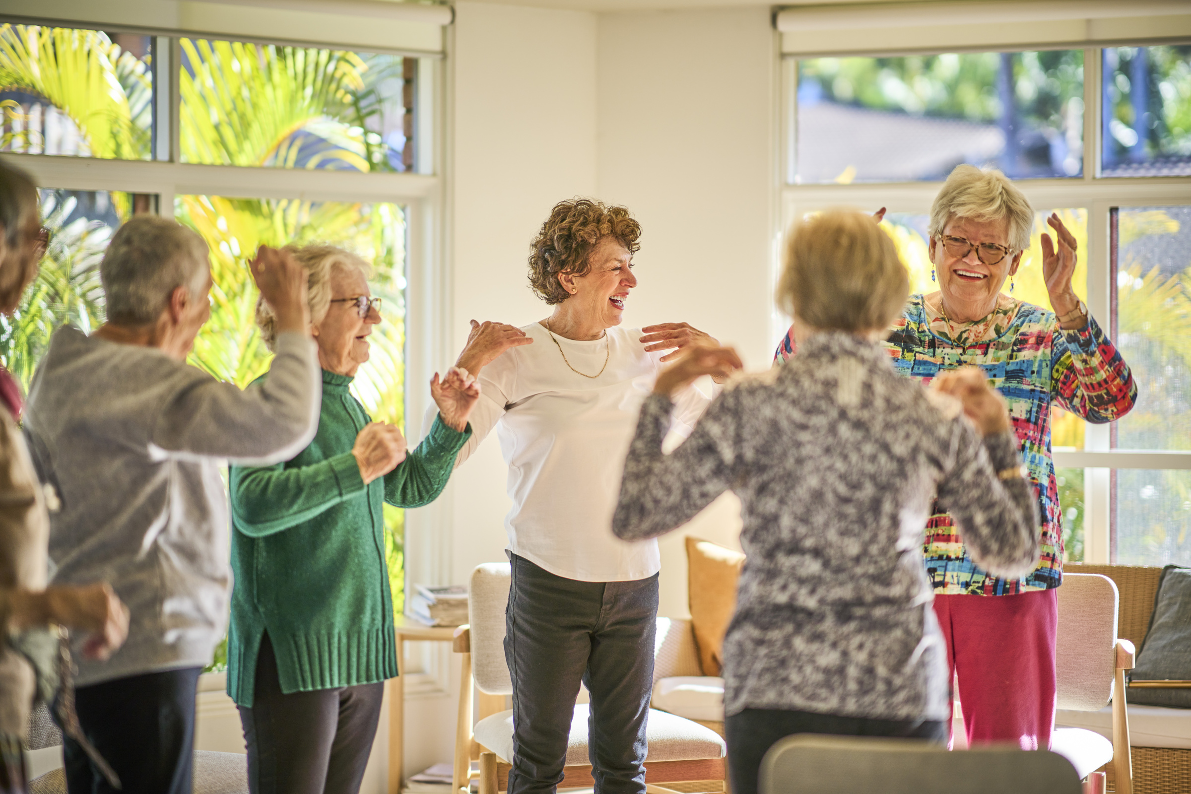 DWGV- Dee Why Gardens Village- Residents participating in wellbeing classes