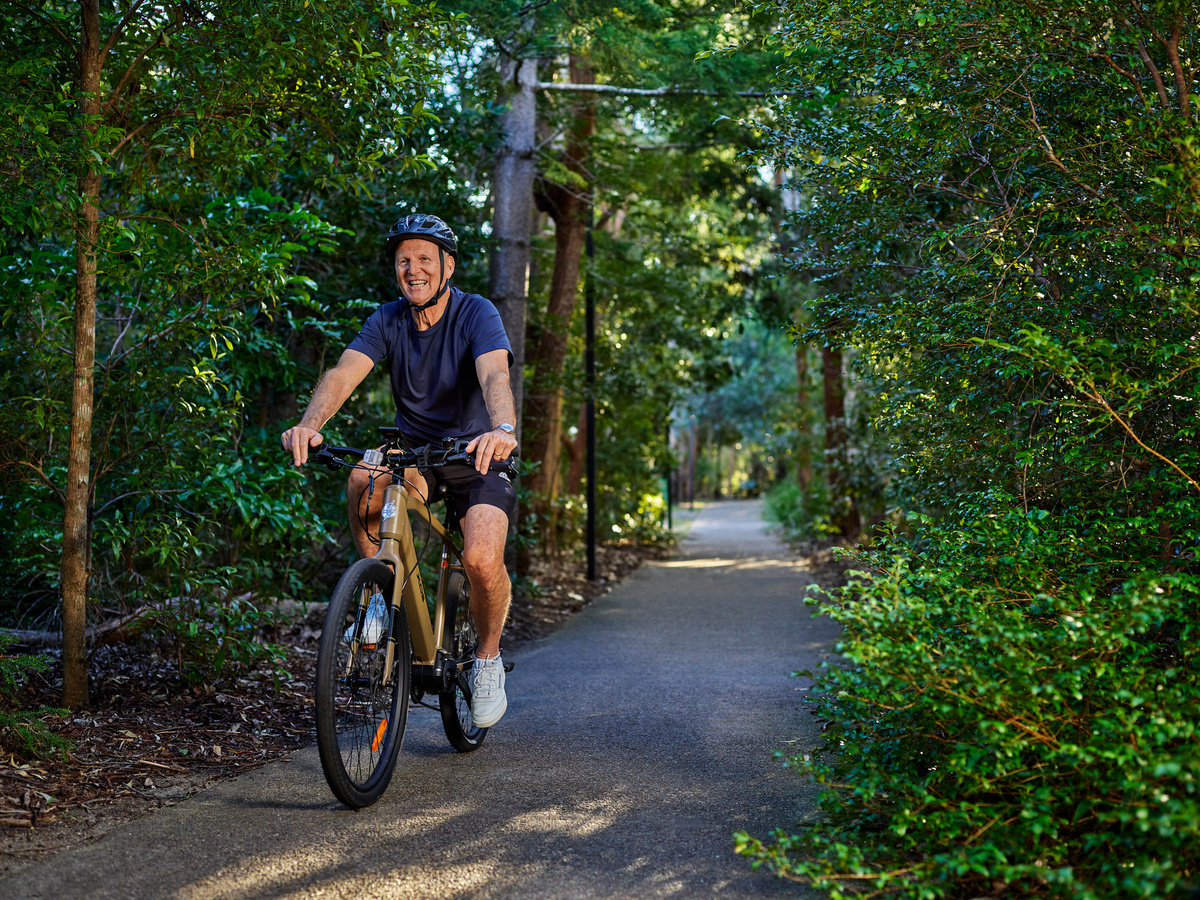 Man riding Electric Bike