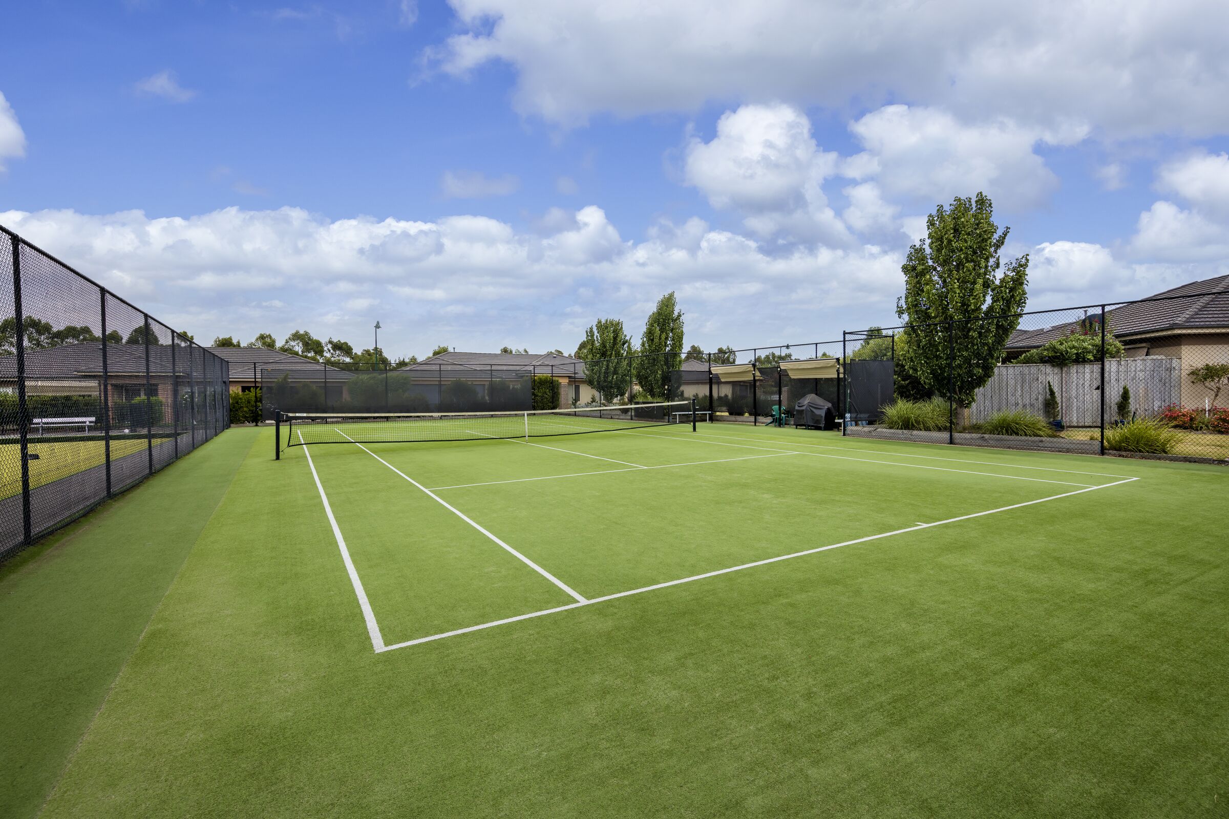 Waterford Park grass tennis court