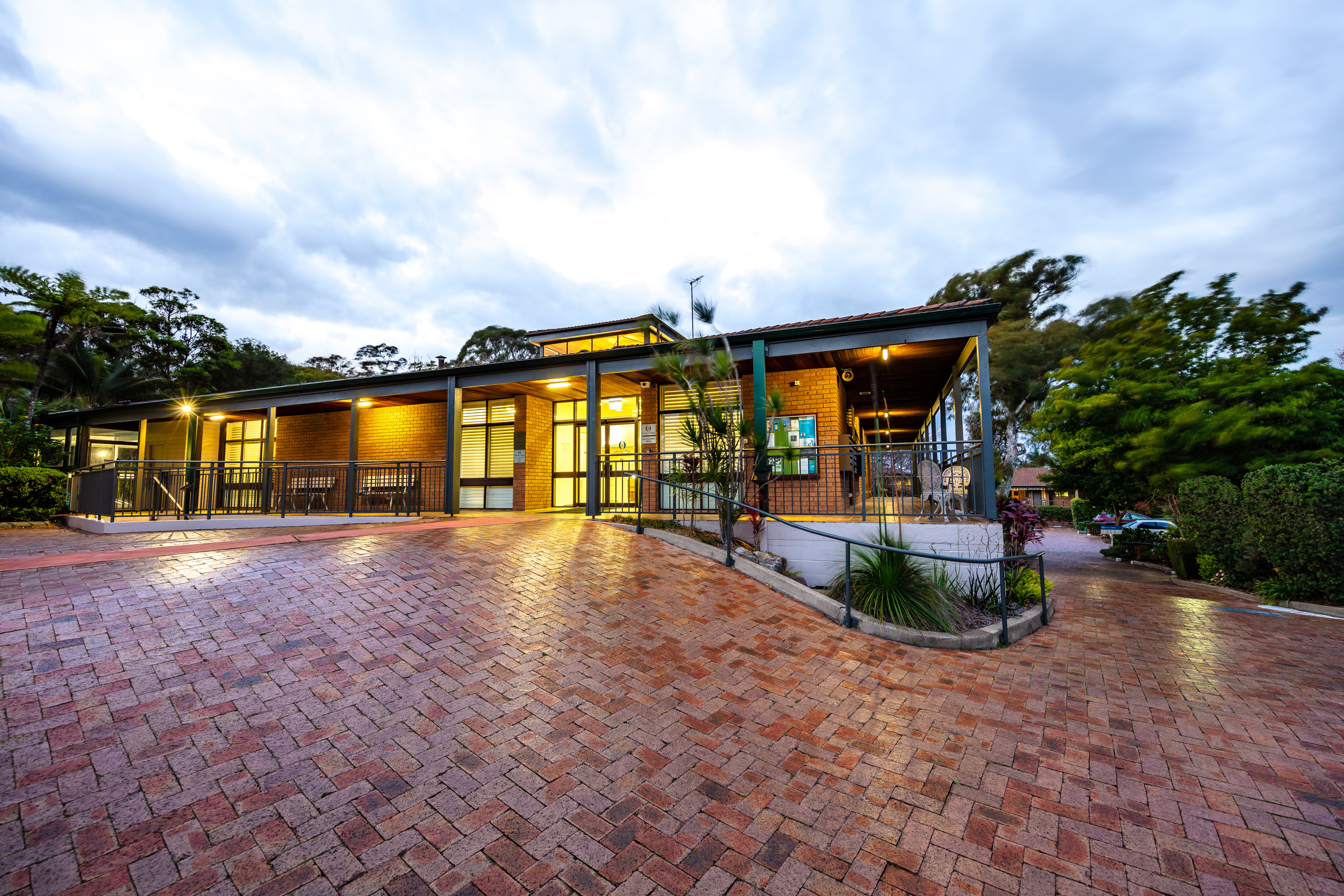 Pittwater Village Community Centre at night