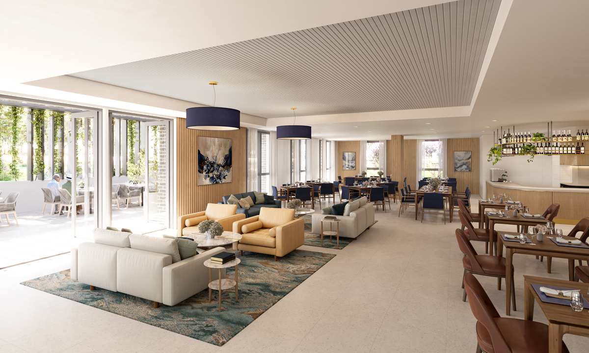 Artist's impression of future Kingfisher Grove clubhouse.