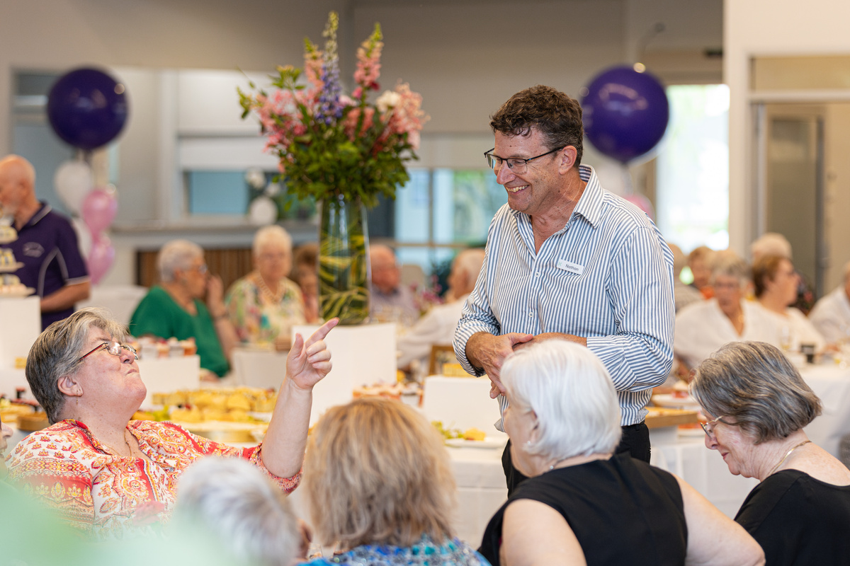 Bellflower Village of the Year 2024 resident celebration - high tea event.