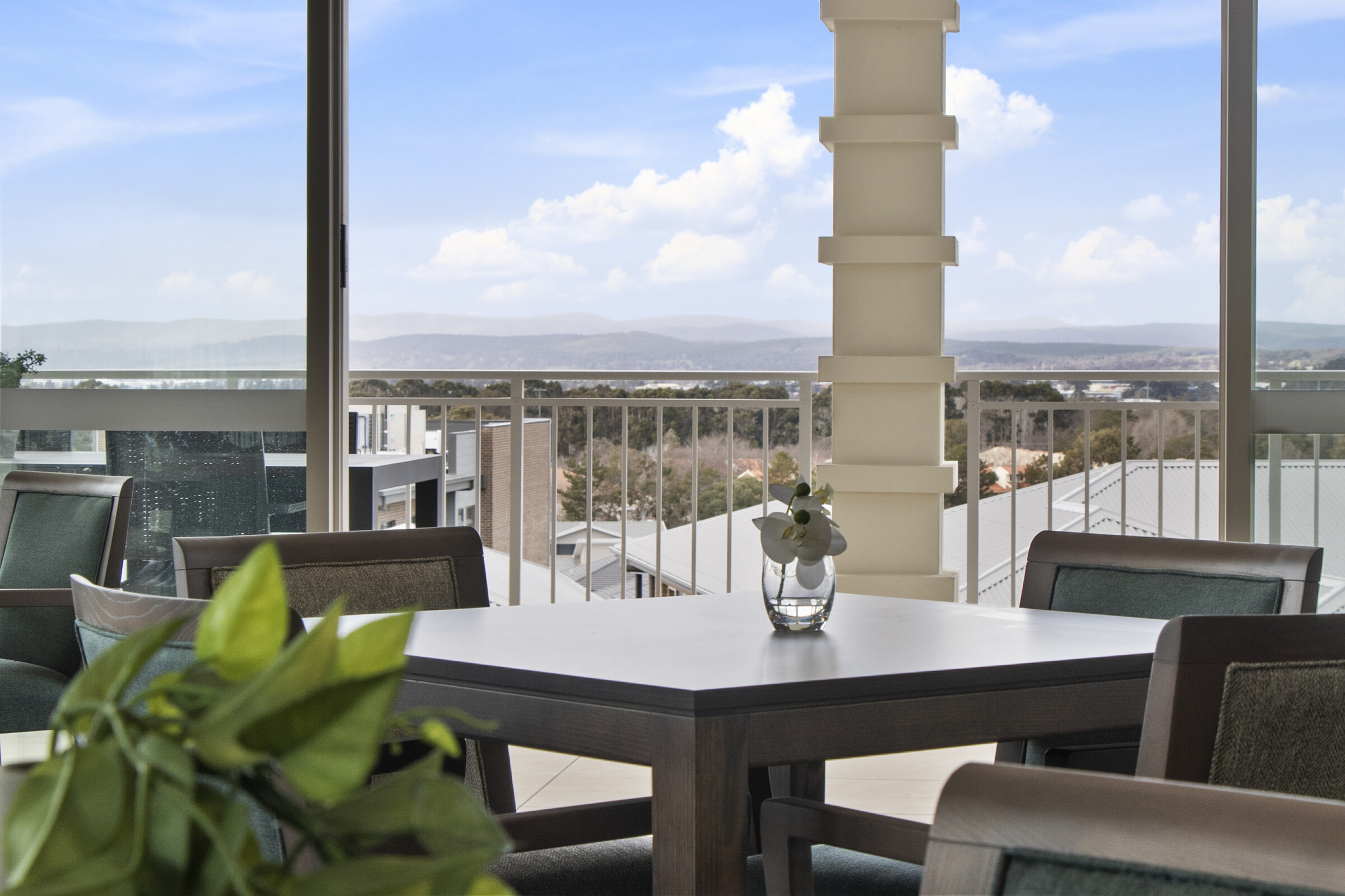 NARV - The Aerie at Narrabundah - Village Photography - View from Outdoor Balcony Dining