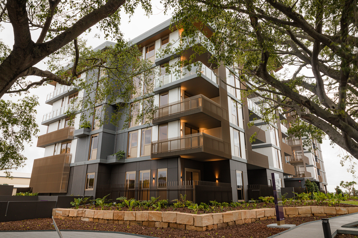 the front  facade of the Fig Tree House