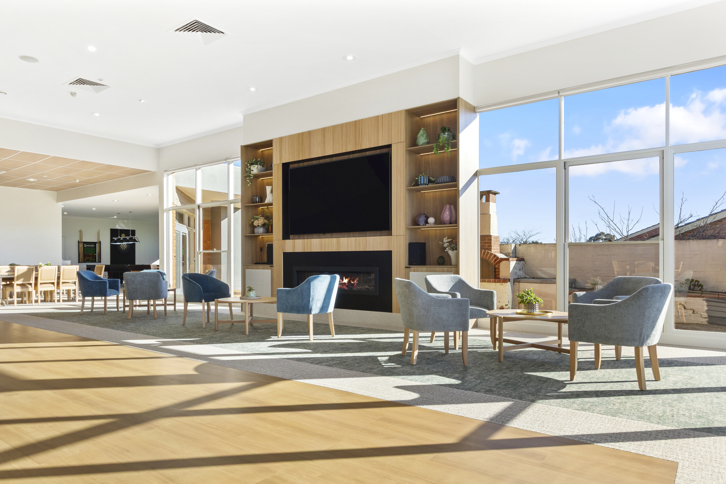 Peppertree Hill dance floor beside lounge and dining area