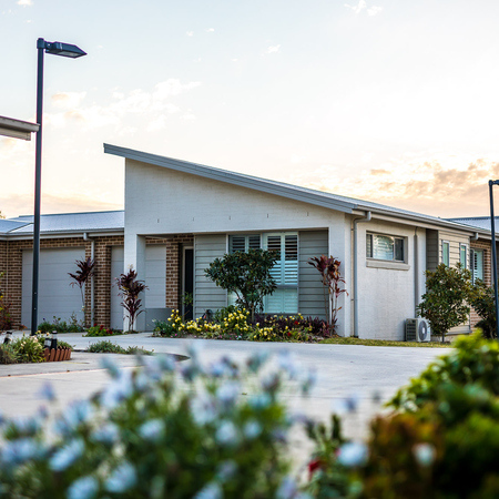 Streetscape of Nelsons Grove retirement village
