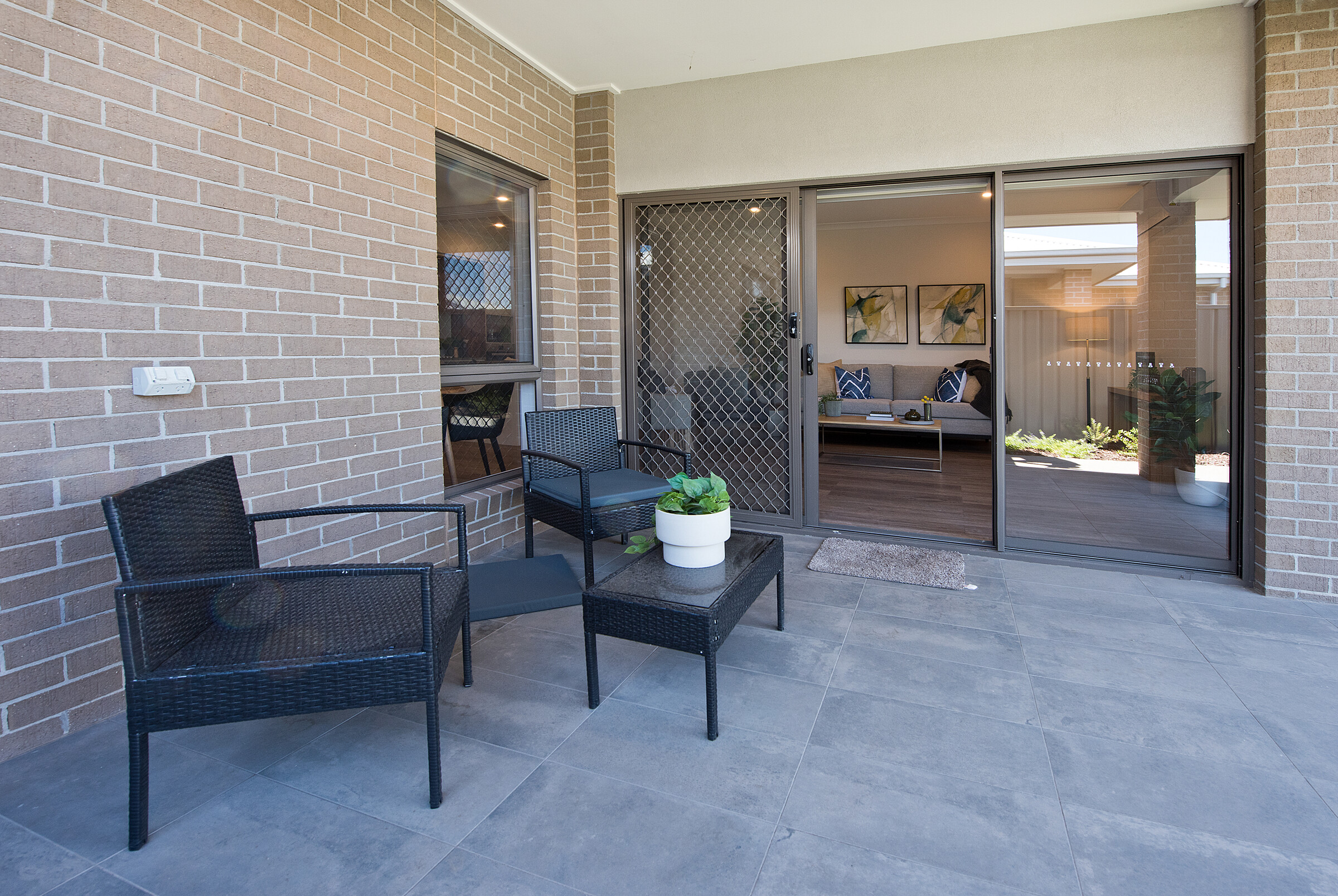 Sherwin Rise villa patio area with patio furniture