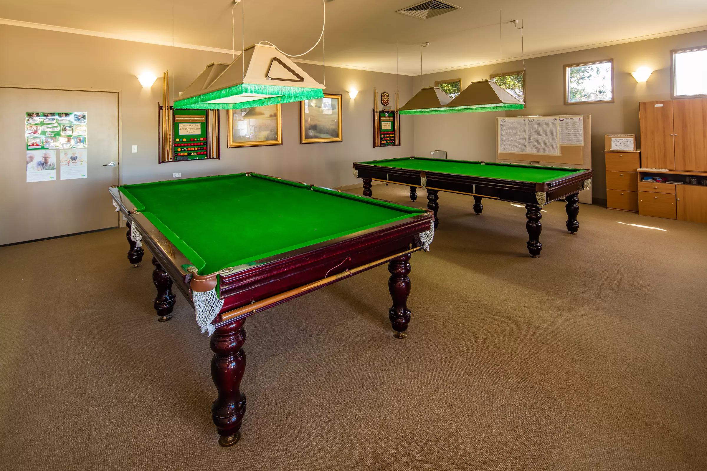Peppertree Hill large room with two pool tables